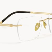 Glaze - Rectangle Gold Eyeglasses - 4