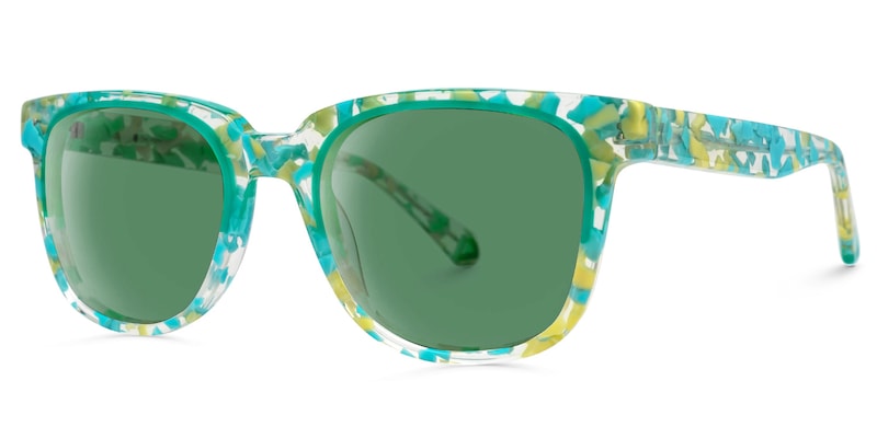 Filia - Square Green Sunglasses