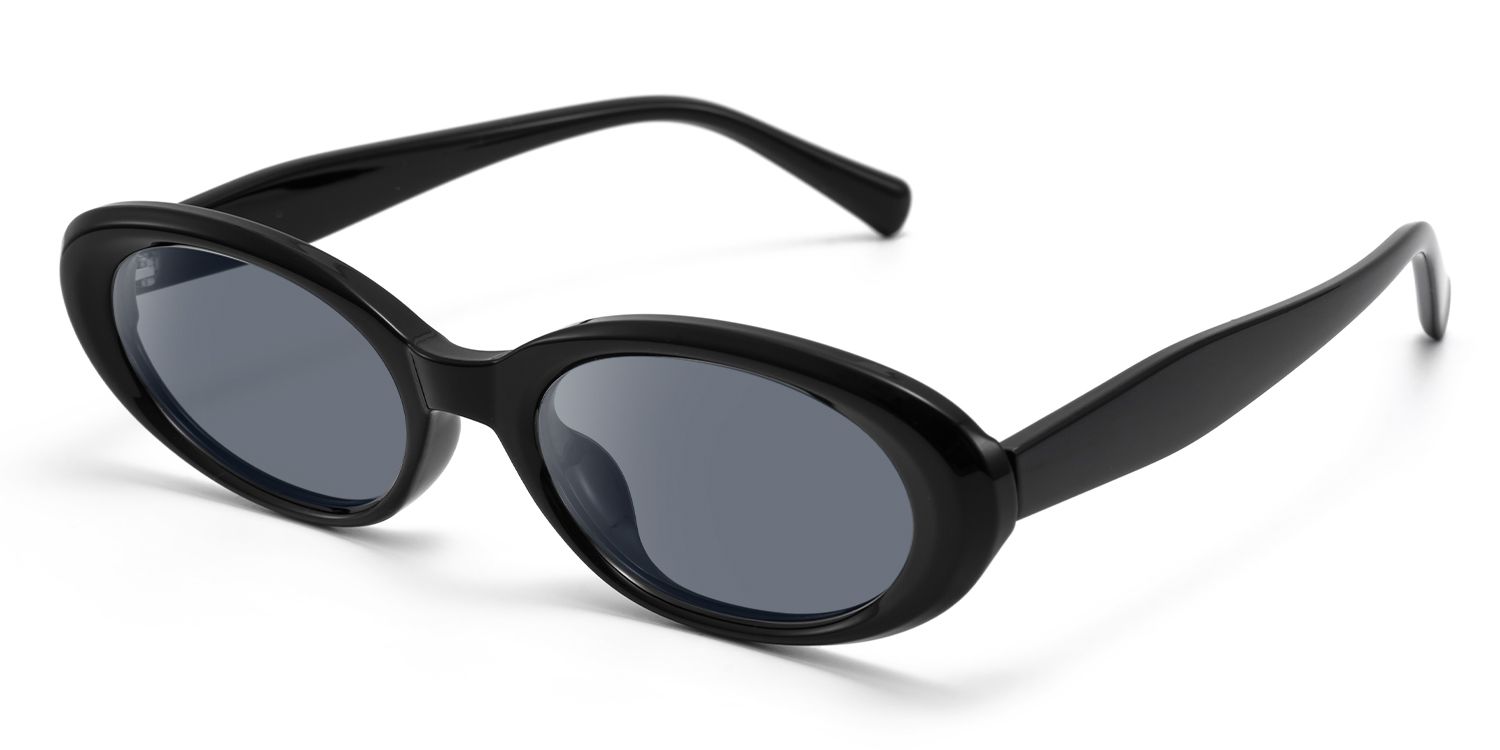 Nimbus - Cat Eye Black Sunglasses | Vooglam Front View