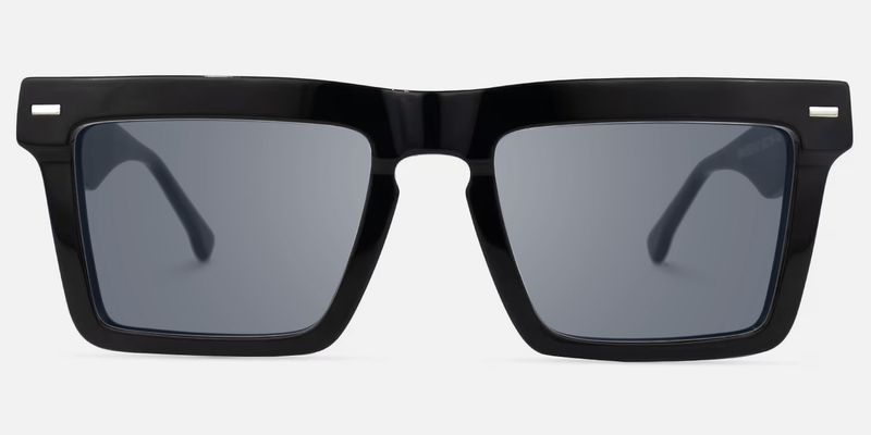 Kenty - Thick Frames Eclectic Black Sunglasses