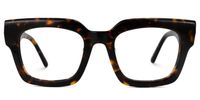 Denitsa - Square Tortoise Eyeglasses | Vooglam Angle View
