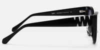 Slay - Cat Eye Black Sunglasses | Vooglam Side View