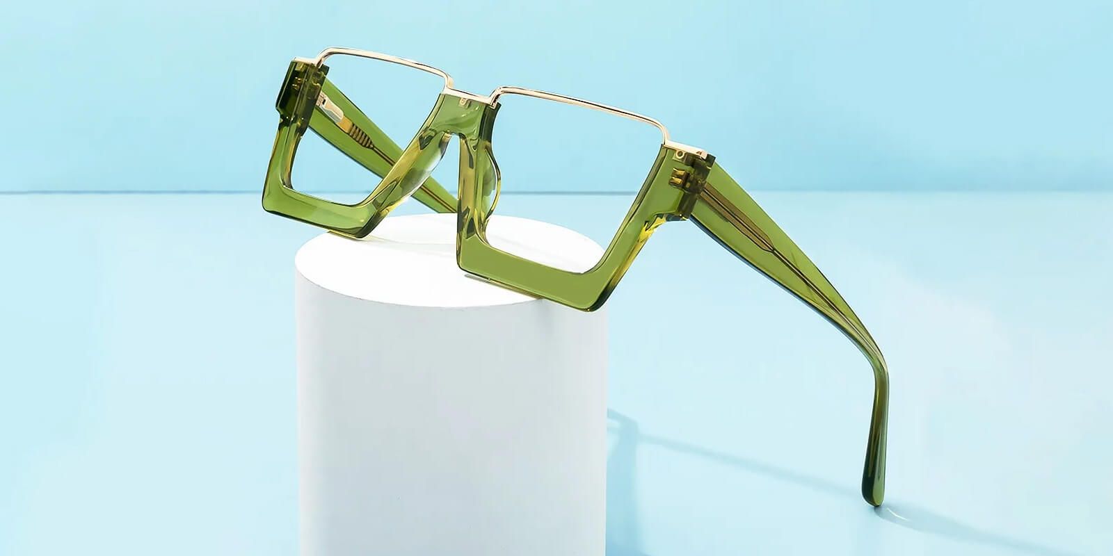 Green Color Glasses Dardhan