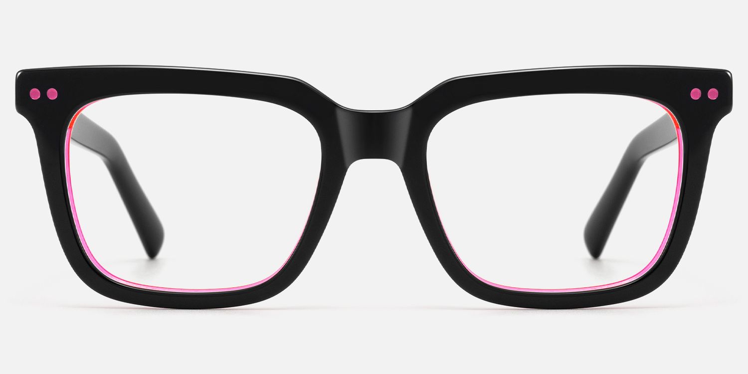 Remix - Rectangle Black Eyeglasses product detail 2