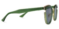 Retro Classic Hunter Green Sunglasses Cat Eye Shape - 4