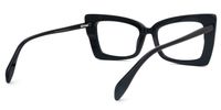 Edom - Rectangle Black Eyeglasses | Vooglam Side View