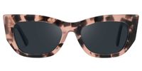Fareeda - Cat Eye Tortoise Sunglasses | Vooglam Angle View