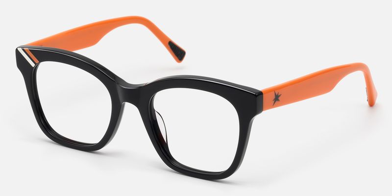 Vera - Square Black Eyeglasses by Vooglam