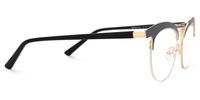 Browline Black Eyeglasses | Vooglam.com 