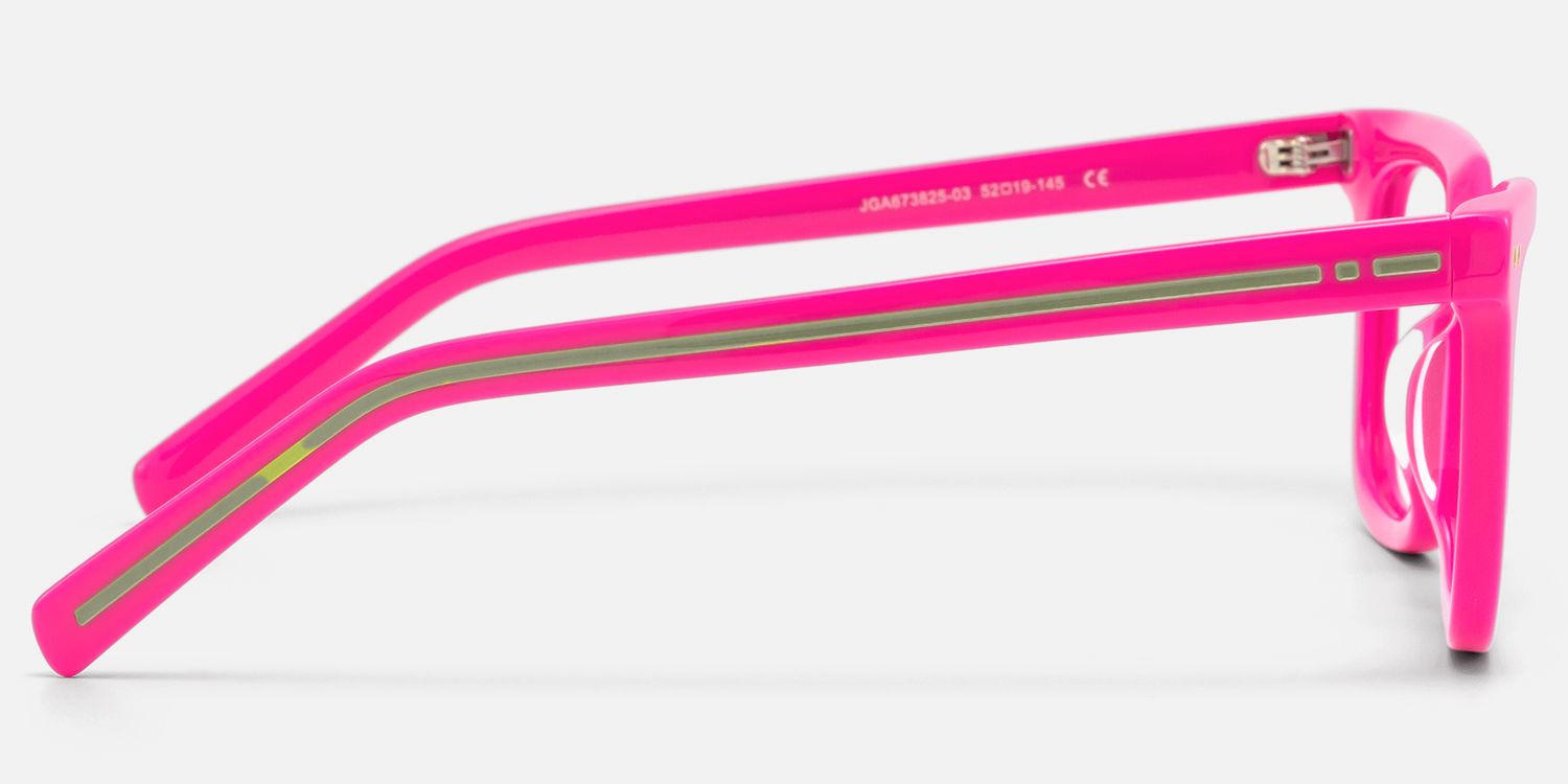 Remix - Chic Rectangle Pink Eyeglasses | Vooglam