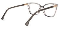 Fairoze - Cat Eye Grey Eyeglasses | Vooglam Side View