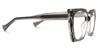 Edge - Geometric Grey Eyeglasses | Vooglam 