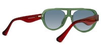 Adnan - Aviator Green Sunglasses - 3