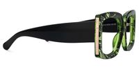 Borislav - Rectangle Green/Pattern Eyeglasses | Vooglam 