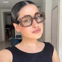 Tahlia - Geometric Tortoise Eyeglasses - 7