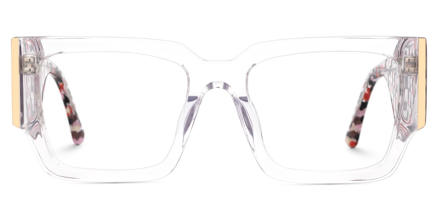Fantasia - Rectangle Crystal Eyeglasses | Vooglam Angle View