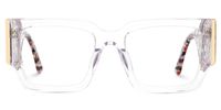 Fantasia - Rectangle Crystal Eyeglasses | Vooglam Angle View