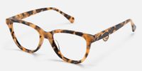 Purrfect - Cat Eye Brown/Tortoise Eyeglasses | Vooglam Front View