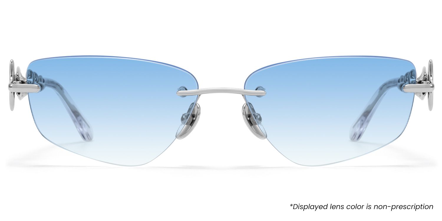 The Decoder - Geometric Silver Sunglasses | Vooglam Product Details 1