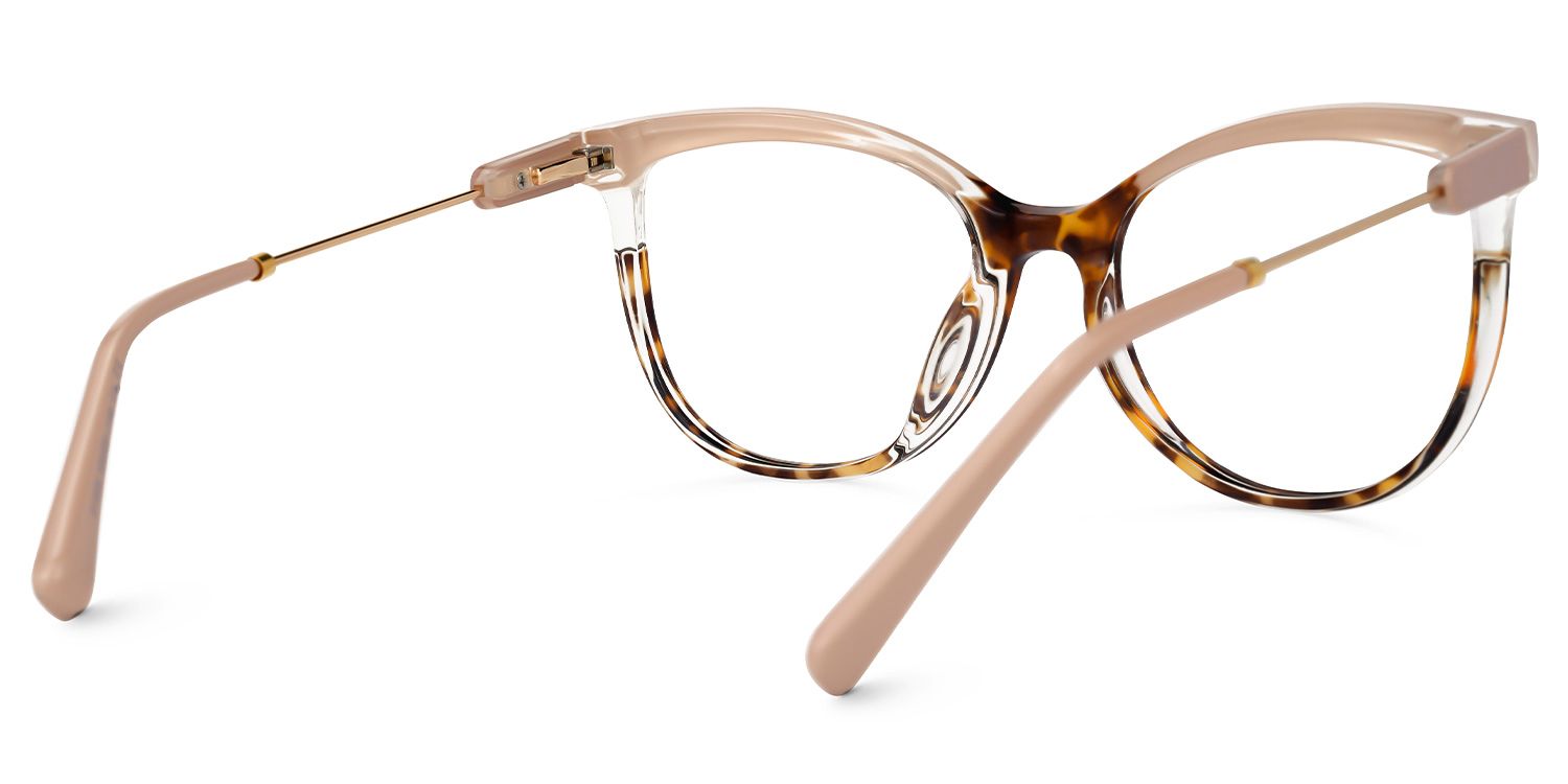 Emanuel - Cat Eye Brown/Tortoise Eyeglasses | Vooglam Side View