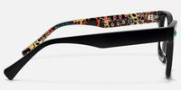Adinkra - Square Black Eyeglasses | Vooglam Side View