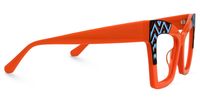 Danilo - Square Orange Eyeglasses | Vooglam