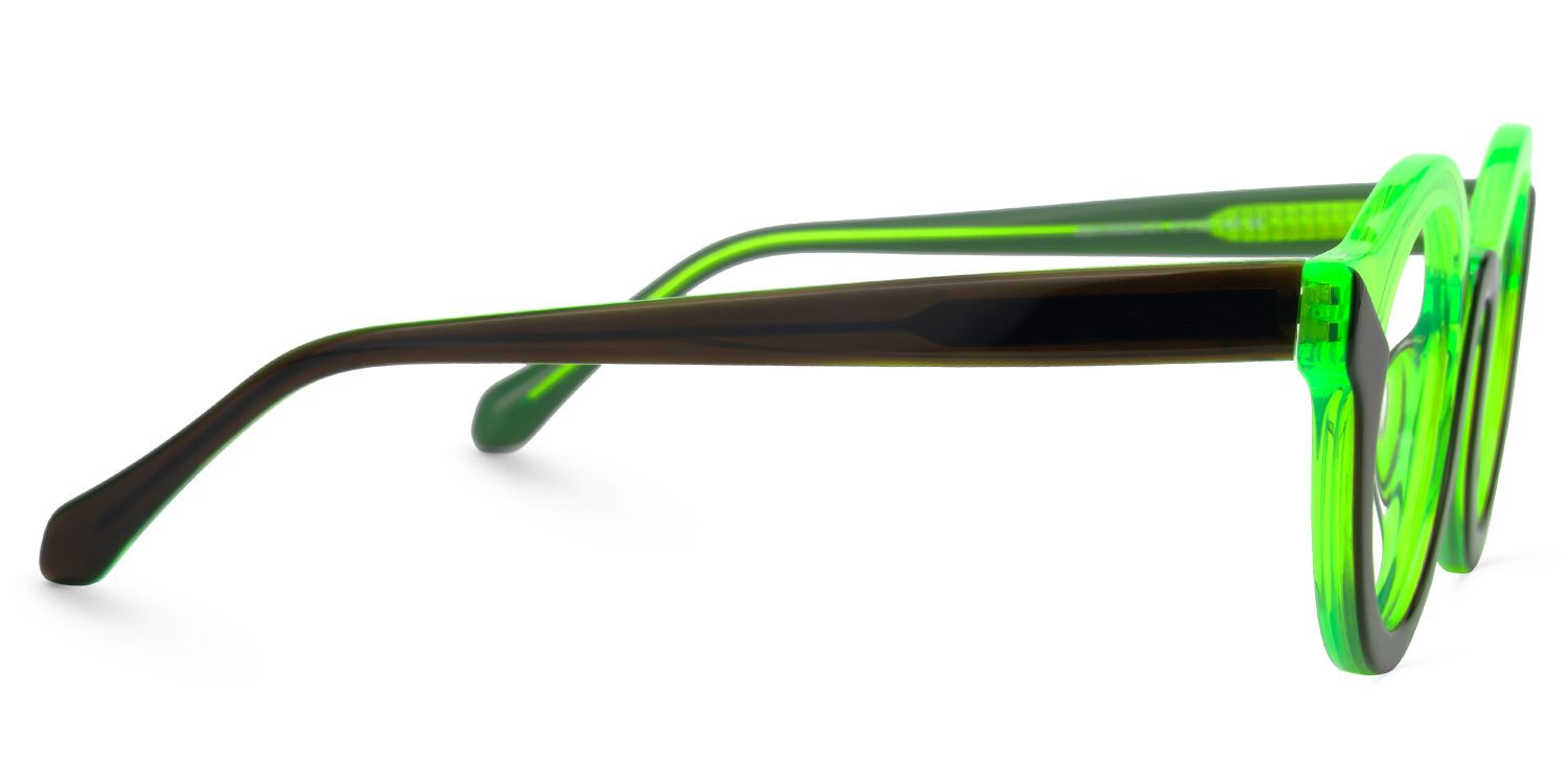 Fahima - Round Two-tone Eyeglasses | Vooglam 4
