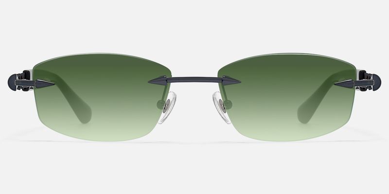Fracture - Ultralight Frameless Black Glasses | Vooglam