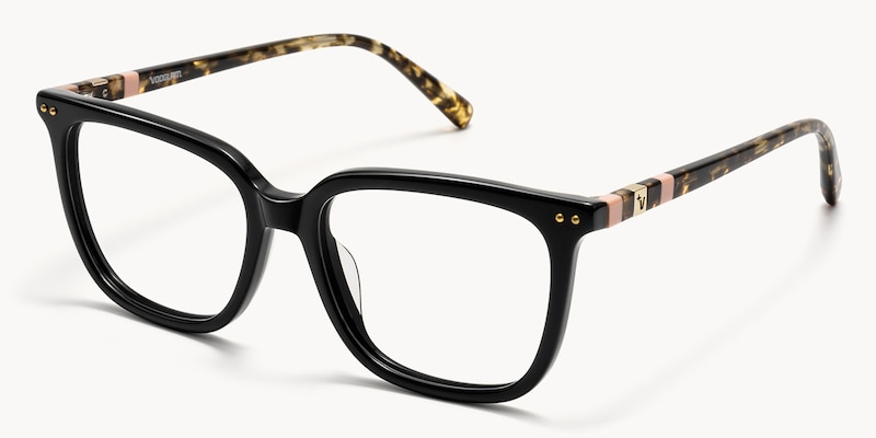 Terra - Square Black Eyeglasses