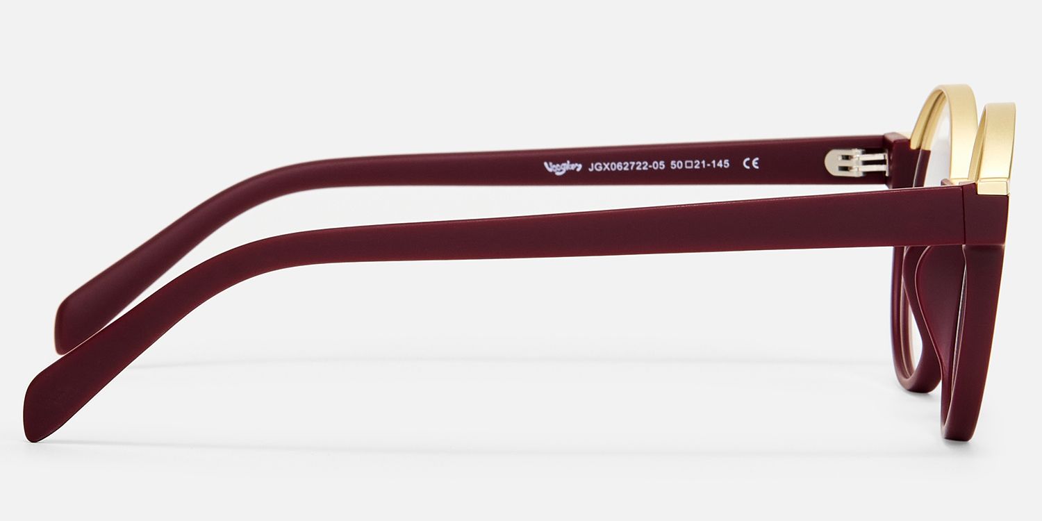 Latina - Round Red Eyeglasses product detail 3
