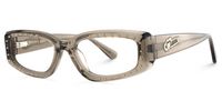 Quentin - Rectangle Grey Eyeglasses | Vooglam Front View