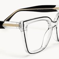 Jessye - Butterfly Black/Crystal Eyeglasses - 5