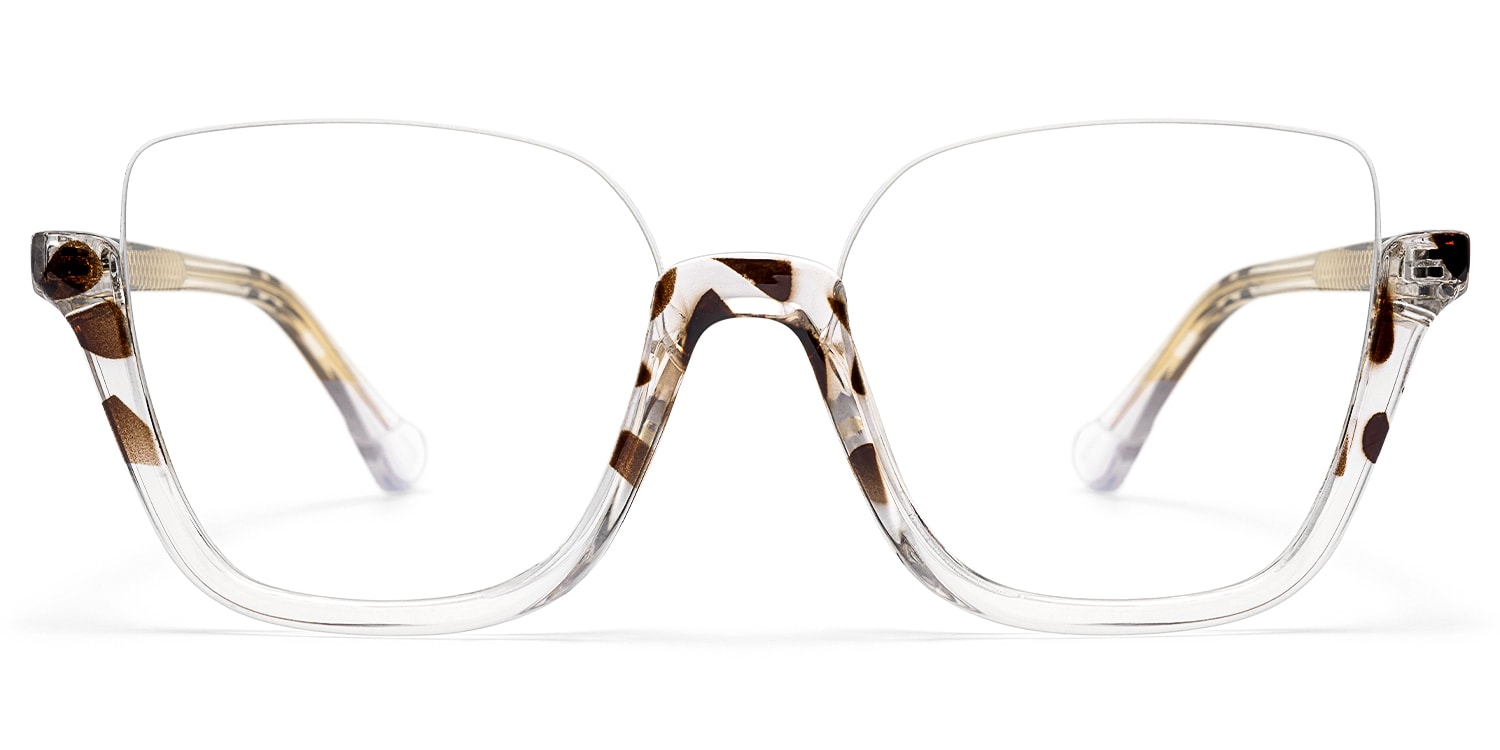 

Calanthe - Square Animal/Crystal Eyeglasses