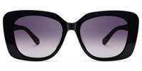 Yolo - Square Purple Sunglasses | Vooglam Angle View