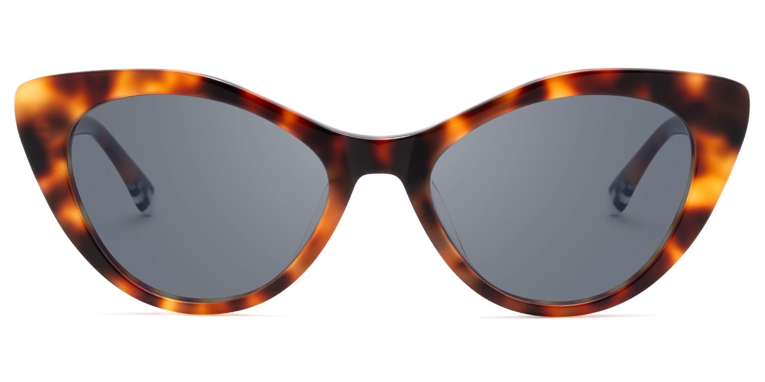 Naira - Cat Eye Tortoise Prescription Sunglasses | Vooglam Angle View