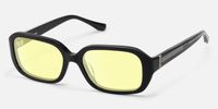 Mies - Rectangle Black Sunglasses