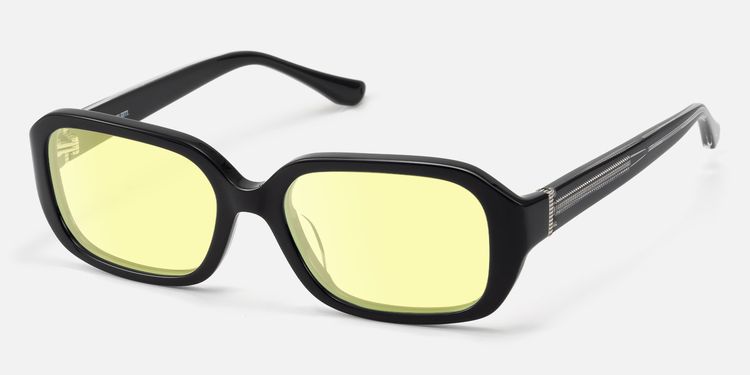 Mies - Yellow Tinted Glasses with Exposed Hardware | Vooglam