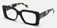 Kente - Rectangle Black Eyeglasses