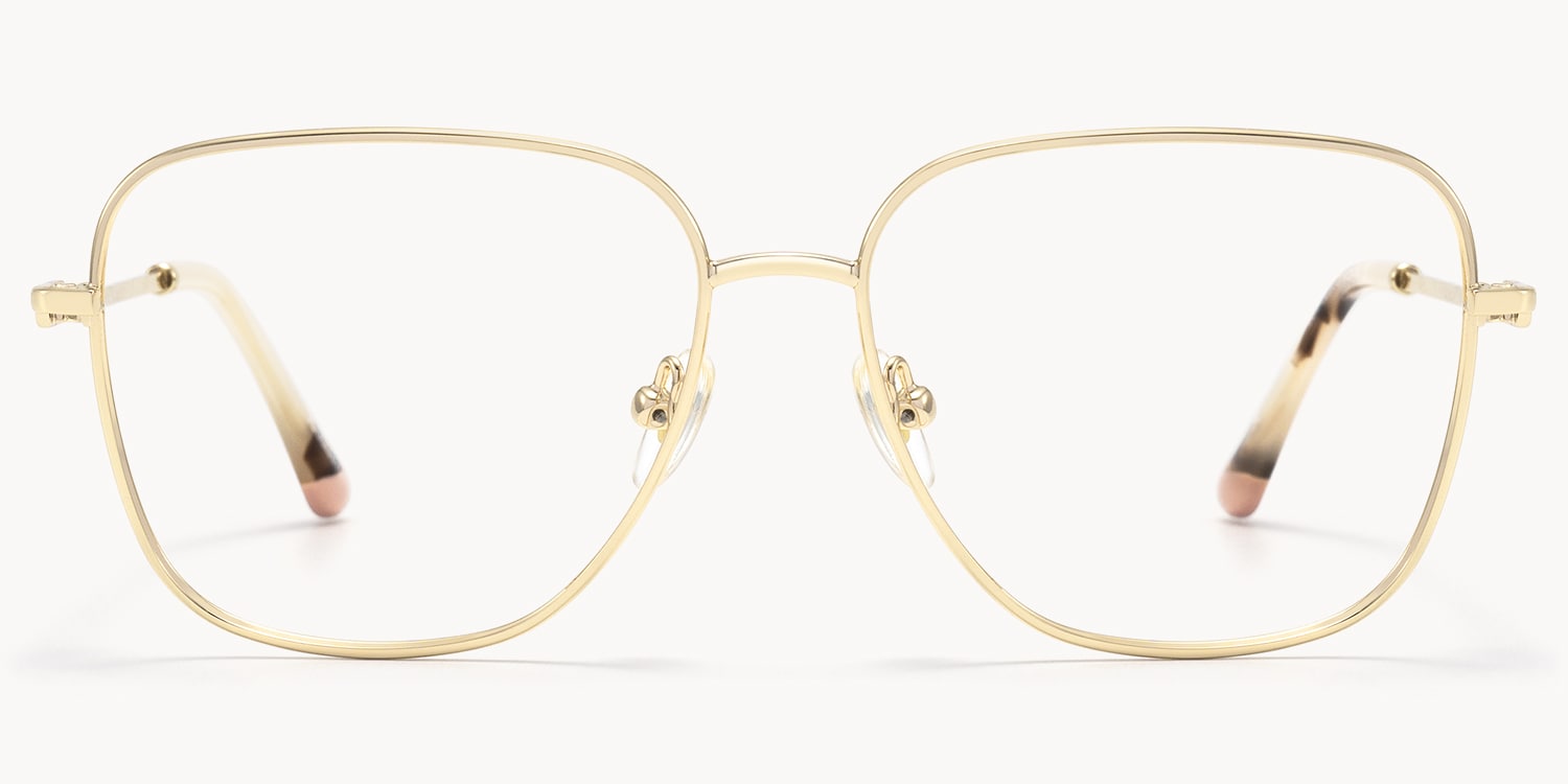 Karma - Square Gold Eyeglasses - 1