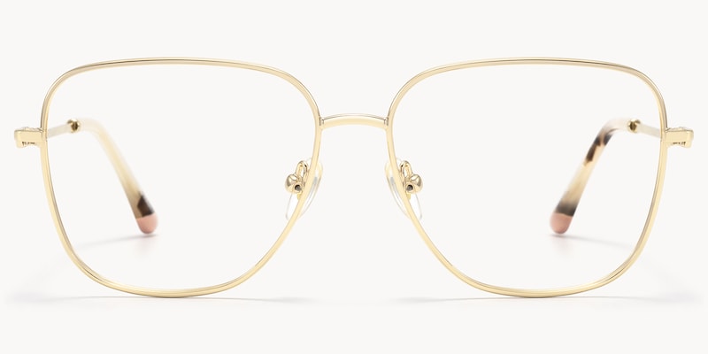 Karma - Square Gold Eyeglasses