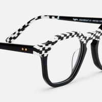 Mahsa - Geometric Pattern Eyeglasses | Vooglam Design Details