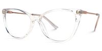 Efren - Cat Eye Crystal Eyeglasses | Vooglam Front View