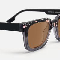 Strobe - Rectangle Two-tone Sunglasses | Vooglam Design Details