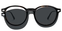 Ferguson - Round Tortoise Sunglasses | Vooglam Angle View