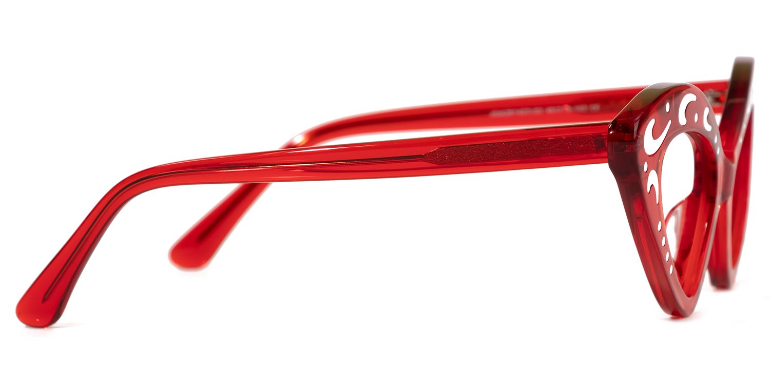 Keyshawn - Cat Eye Red Eyeglasses product detail 4