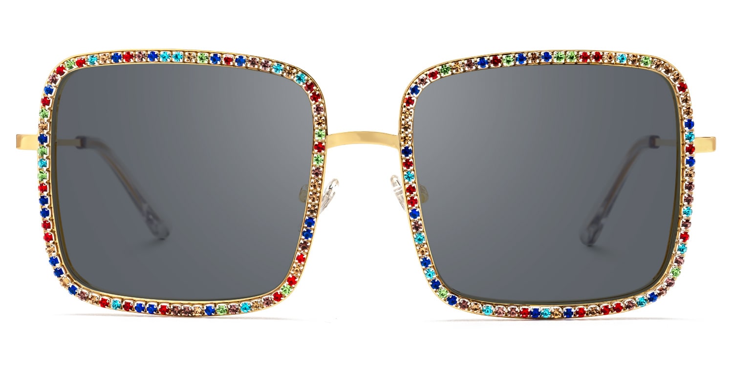 Kafele - Square Multicolor Sunglasses - 1