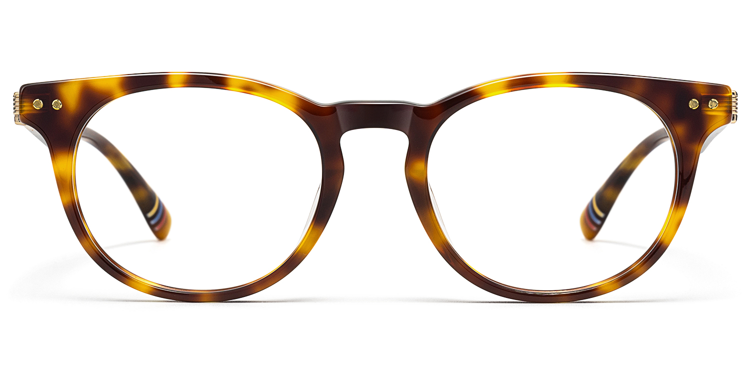 

Vintel - Rectangle Tortoise Eyeglasses