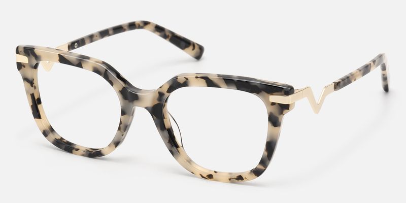 Natala - Rectangle Tortoise Eyeglasses by Vooglam
