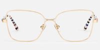 Briar - Square Gold Eyeglasses | Vooglam Angle View