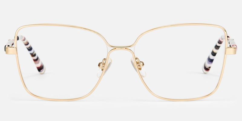 Briar - Square Gold Eyeglasses